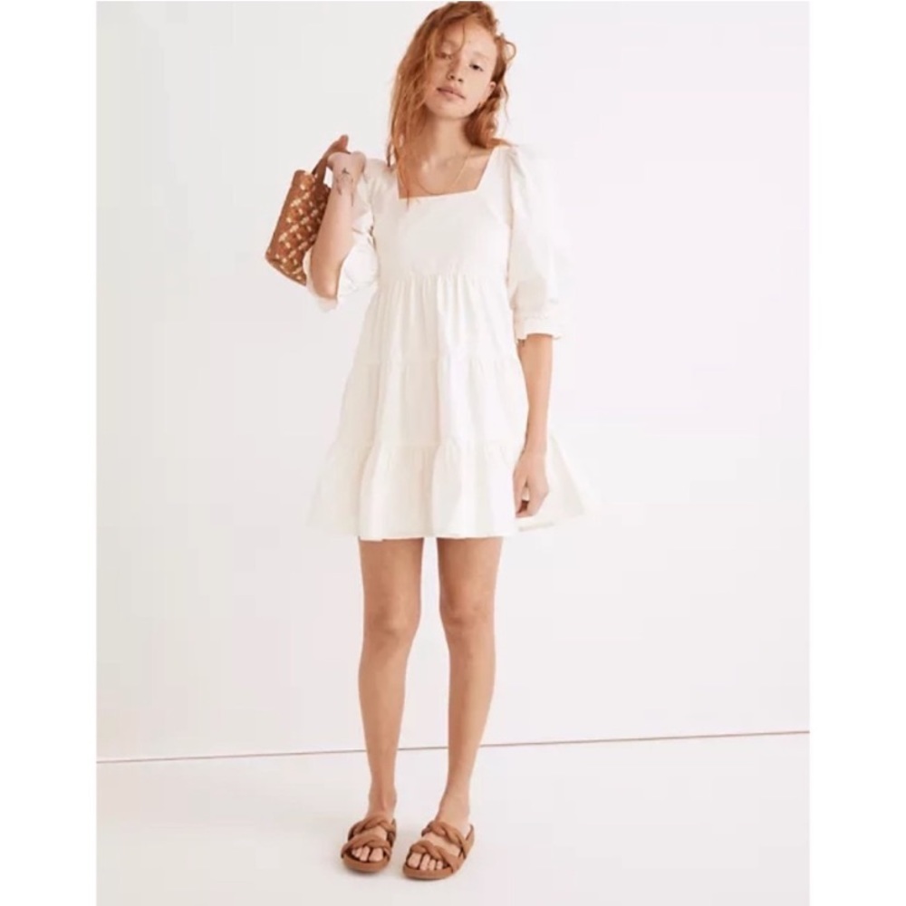 NWT Madewell Poplin Lizzie Babydoll in Lighthouse